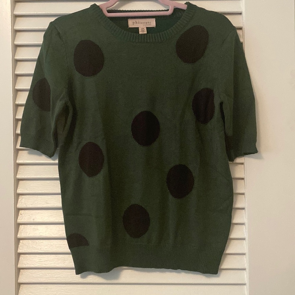 Philosophy polka dot sweater